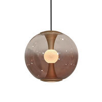 LED-PENDELLEUCHTE PURE Base-Glow 20/20/150 cm   - Bronzefarben, MODERN, Glas/Kunststoff (20/20/150cm) - Neuhaus PURE