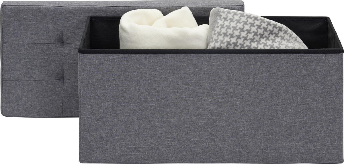 SITZBOX Uni  - Anthrazit, Design, Textil (76/38/38cm) - Carryhome