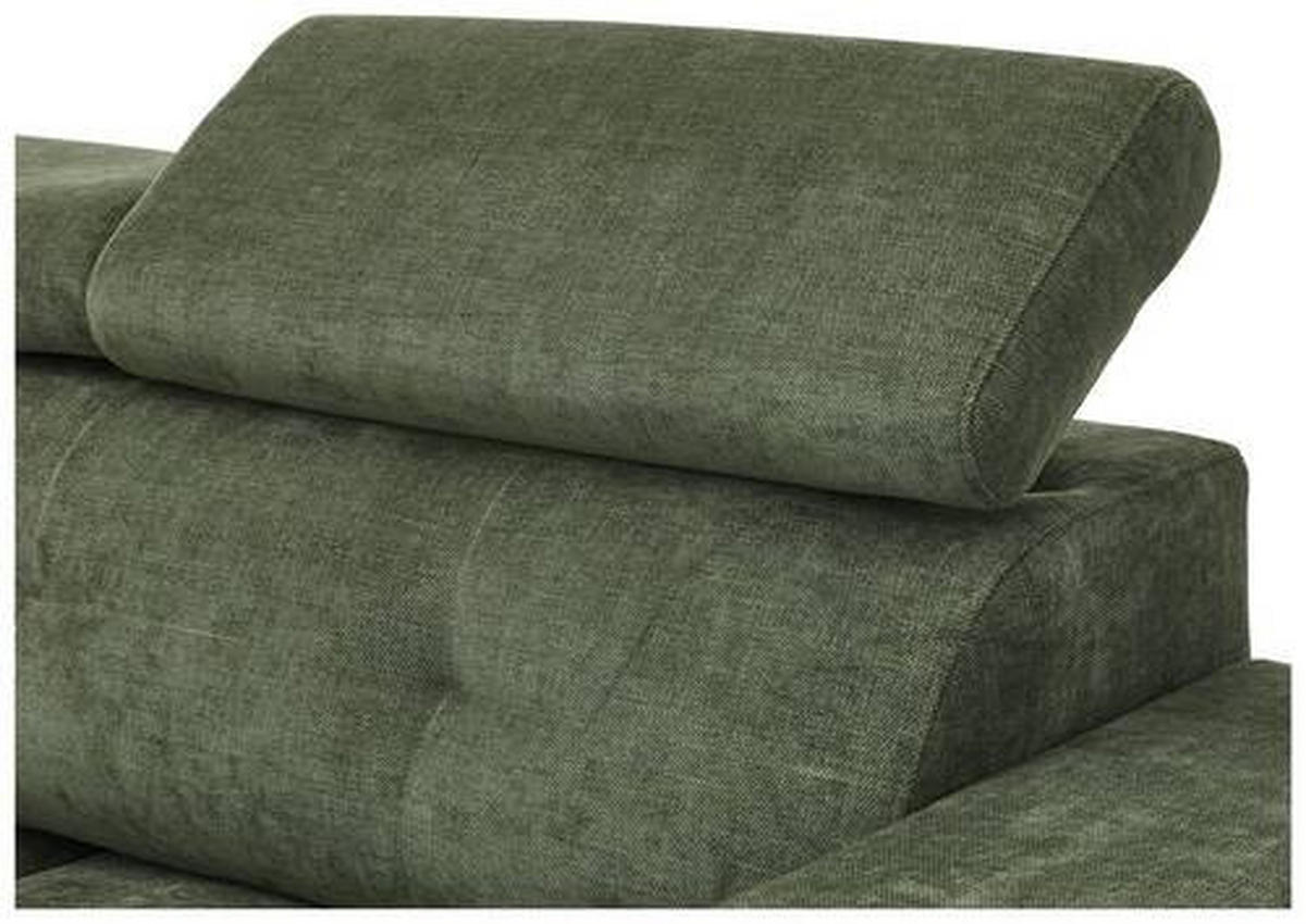 ROHOVÁ SEDACIA SÚPRAVA, textil, olivovozelená - olivovozelená/čierna, Konventionell, kov/textil (178/264cm) - Hom`in