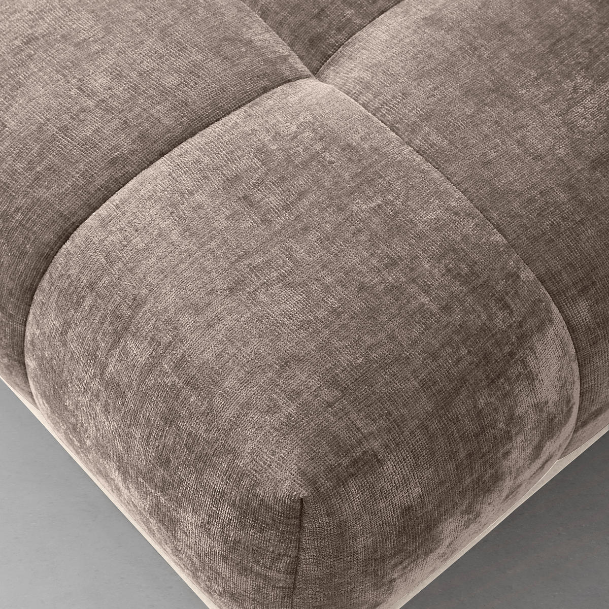 HÖRNSOFFA i cappuccino  - cappuccino/svart, Modern, metall/textil (184/262cm) - MID.YOU