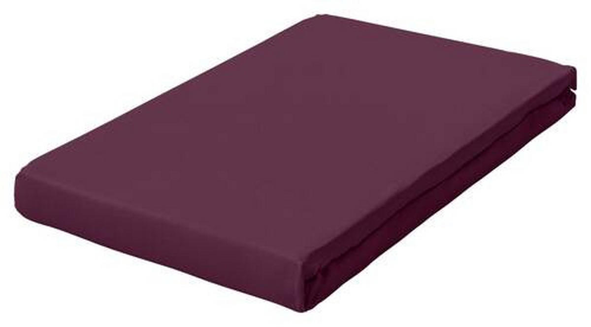 TOPPER-SPANNLEINTUCH 180-200/200-220 cm Jersey  - Beere, Basics, Textil (180-200/200-220cm) - Schlafgut