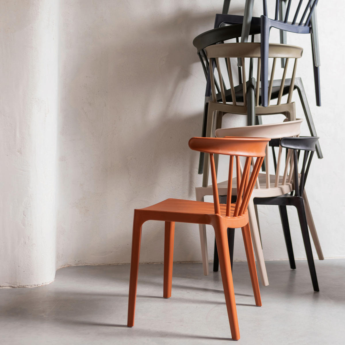 GARTENSTUHL-SET Grün  - Grün, MODERN, Kunststoff (52/75/53cm) - Livetastic