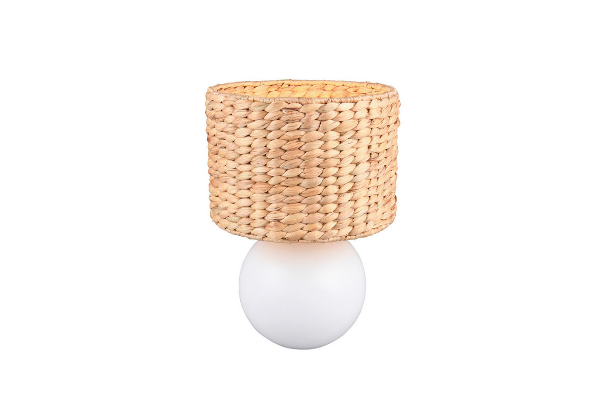 TISCHLEUCHTE - Weiss/Braun, Basics, Naturmaterialien/Keramik (28/40cm) - Trio Leuchten
