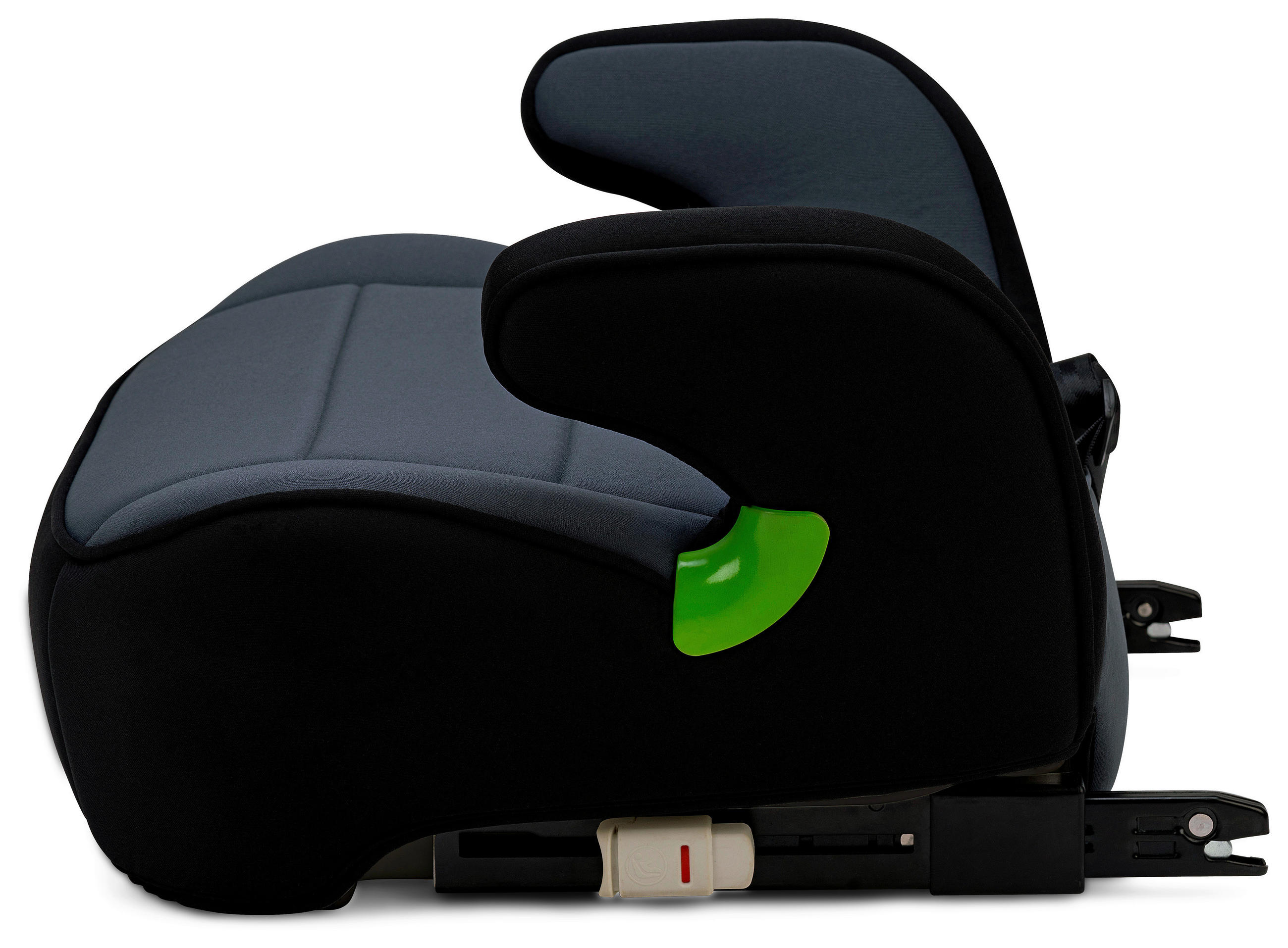 AUTOSITZERHÖHUNG Junior Isofix Gurtfix i-Size nero   - Anthrazit/Schwarz, Basics, Kunststoff/Textil (44/25/38cm) - Osann
