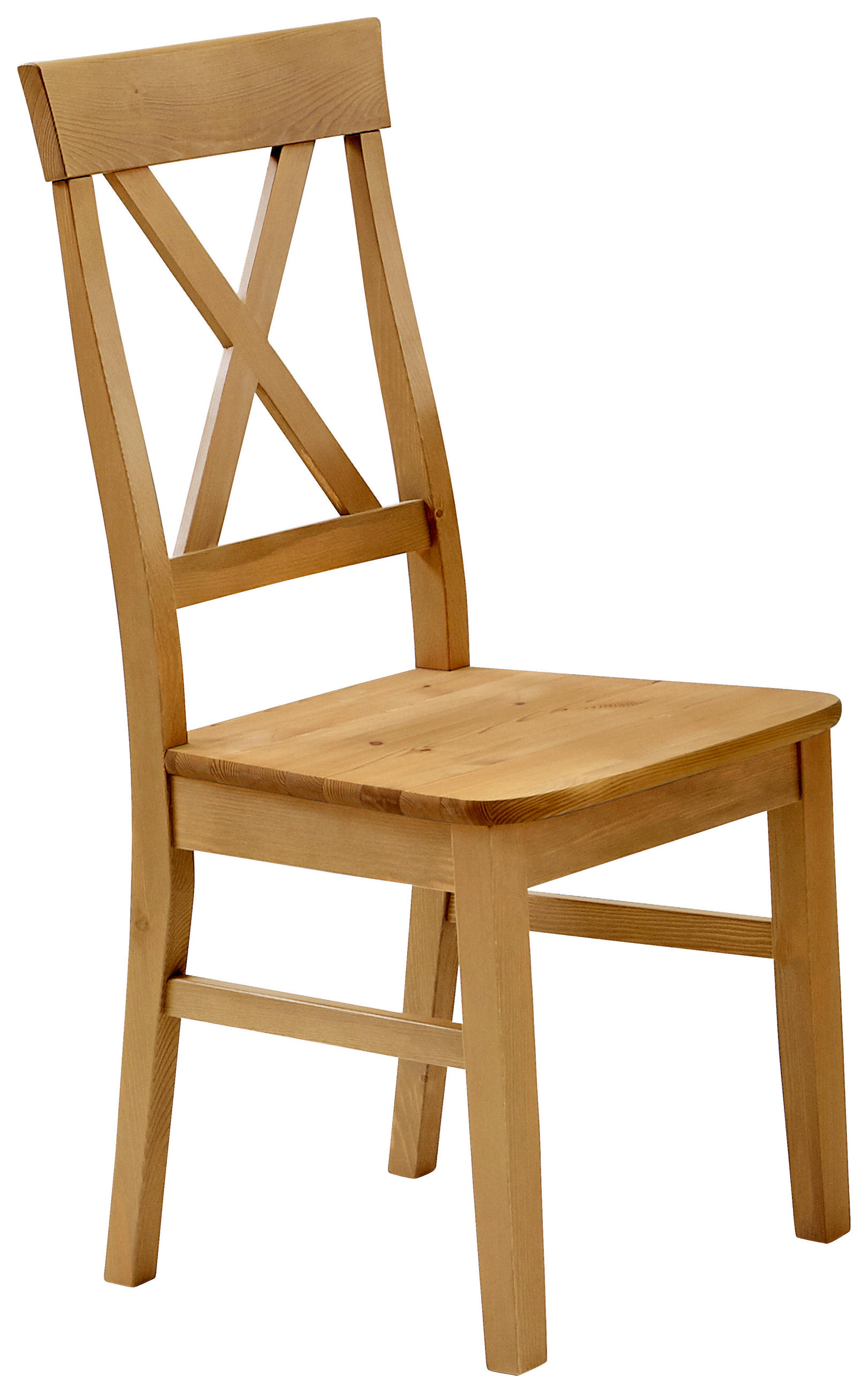 STUHL Laugenfarbig Kiefer massiv  - Laugenfarbig, ROMANTIK / LANDHAUS, Holz (45/94/43cm) - Boxxx