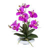 KUNSTPFLANZE Orchidee 41 cm  - Lila/Weiß, Design, Keramik/Kunststoff (41cm) - P & B