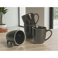 KAFFEEBECHERSET Bastia mocha 4-teilig  - Mokka, Trend, Keramik - Novel
