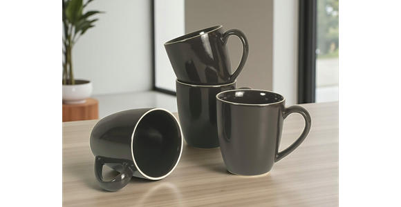 KAFFEEBECHERSET Bastia mocha 4-teilig  - Mokka, Trend, Keramik - Novel
