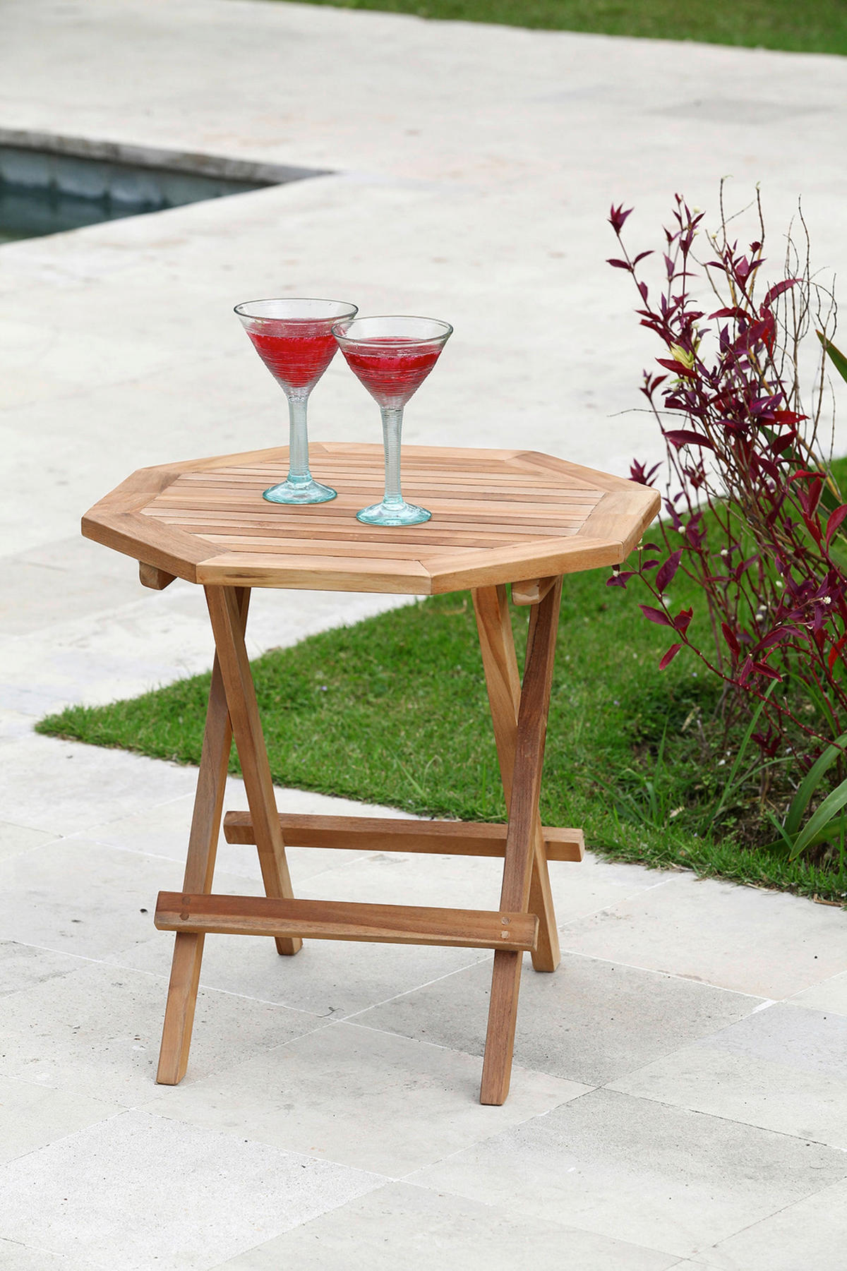 GARTENBEISTELLTISCH 50/50/50 cm Holz  - Braun, Basics, Holz (50/50/50cm) - Gardenson