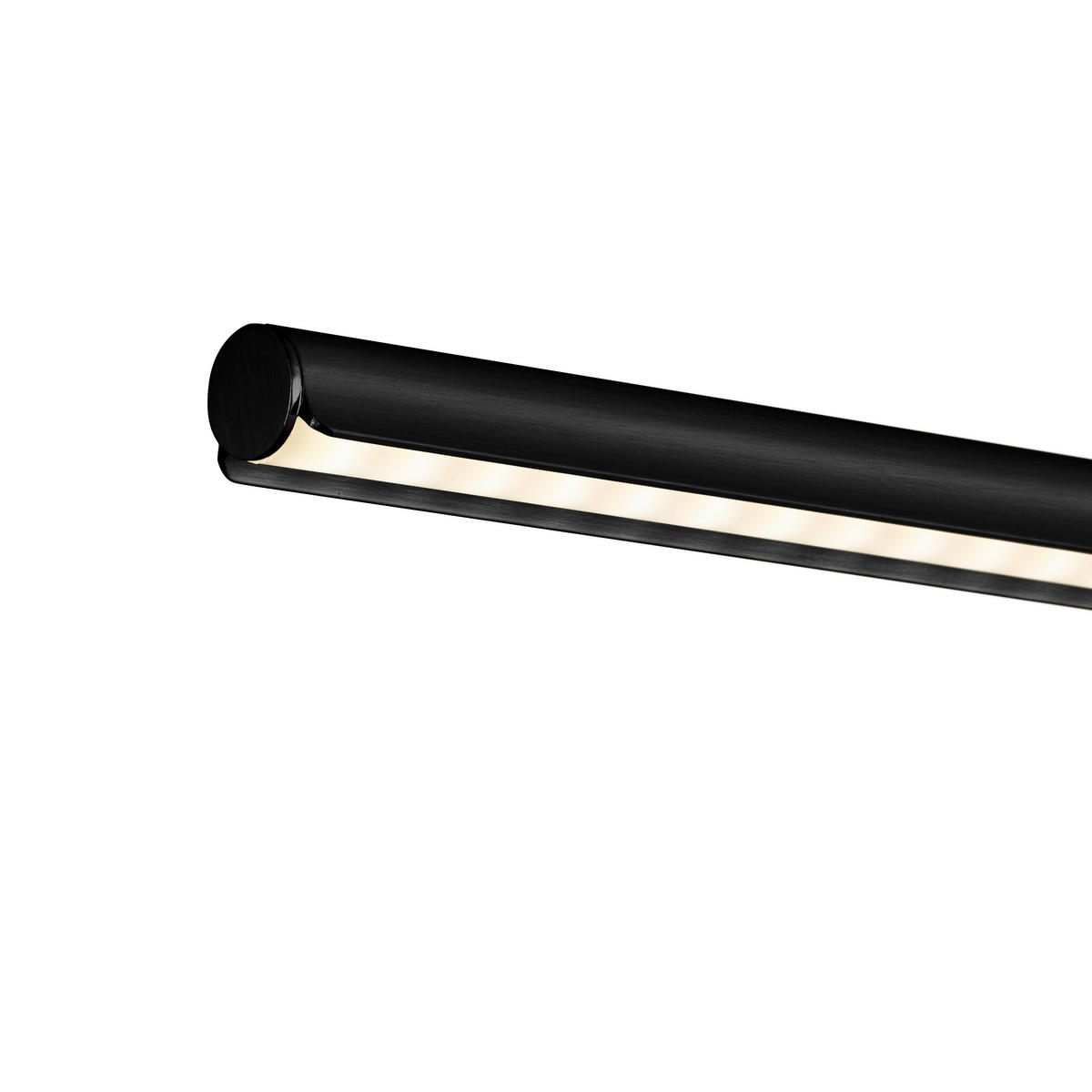 STOJACÍ LED SVÍTIDLO, 23/130 cm  - černá, Design, kov/plast (23/130cm) - Fischer & Honsel