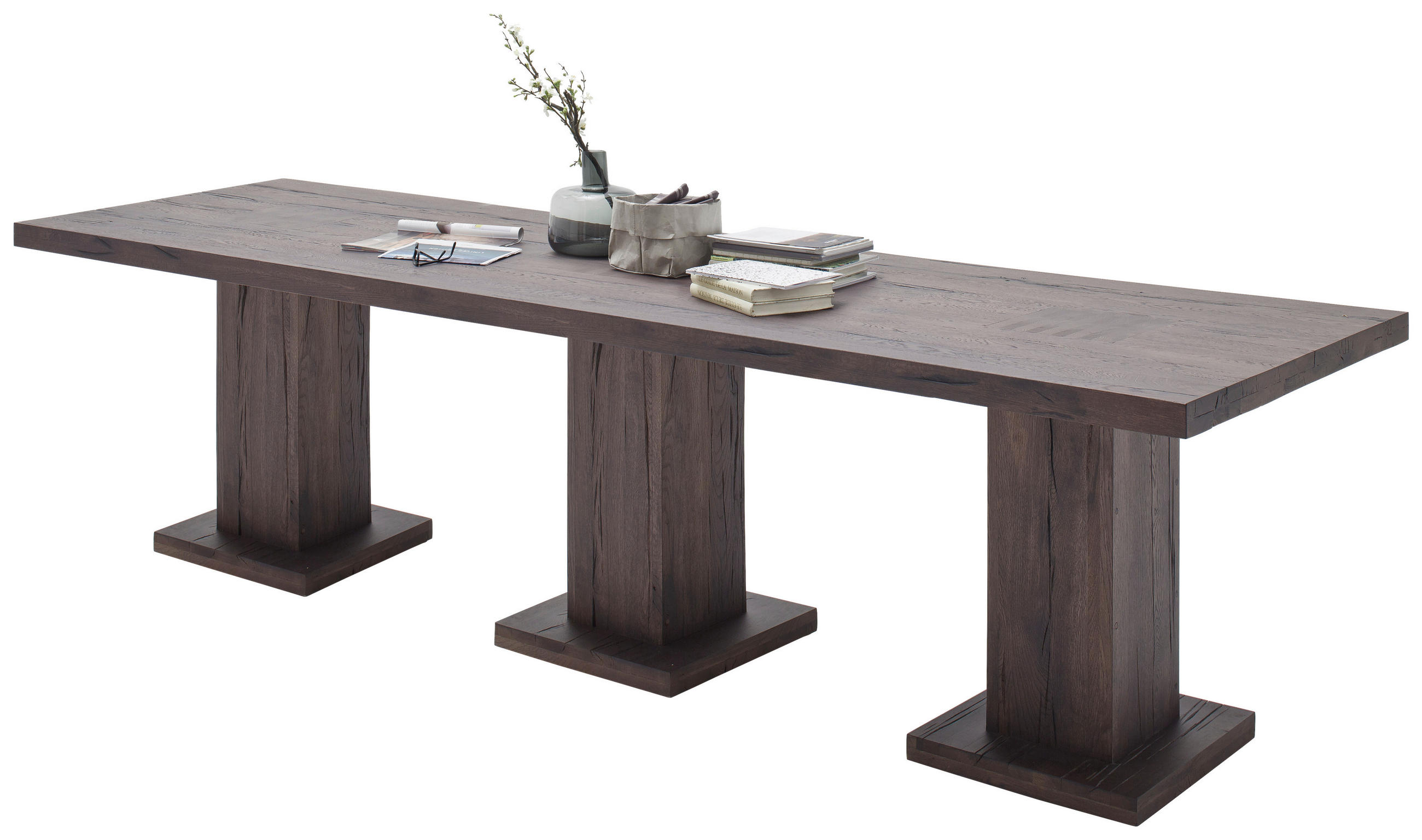 ESSTISCH Eiche massiv rechteckig  - KONVENTIONELL, Holz (300/120/76cm) - Landscape