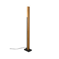 LED-STEHLEUCHTE - Schwarz/Braun, Design, Holz/Metall (13/120/19cm) - Trio Leuchten