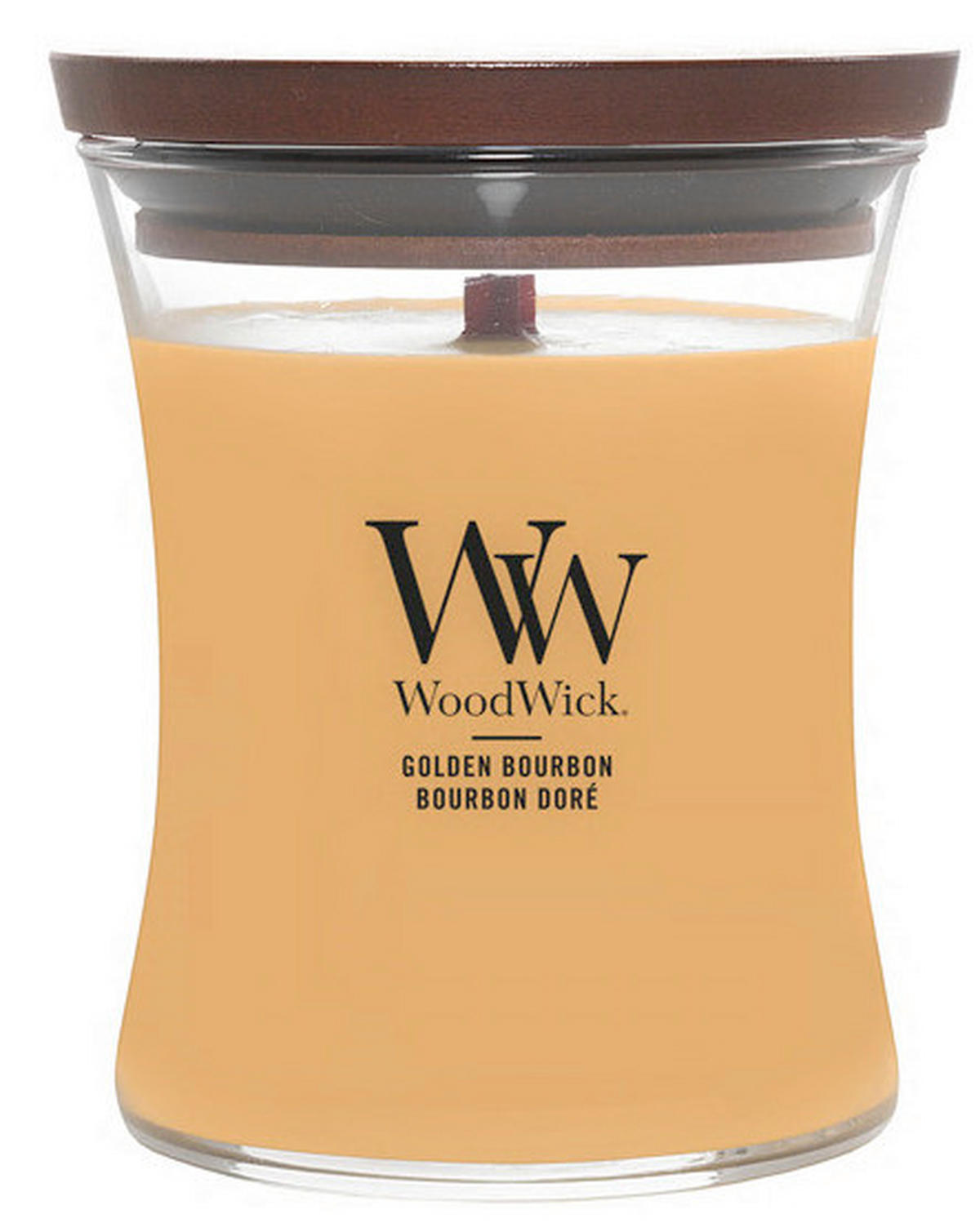 ILLATGYERTYA - áttetsző, Modern, üveg/paraffin (11.5/10/10cm) - WoodWick