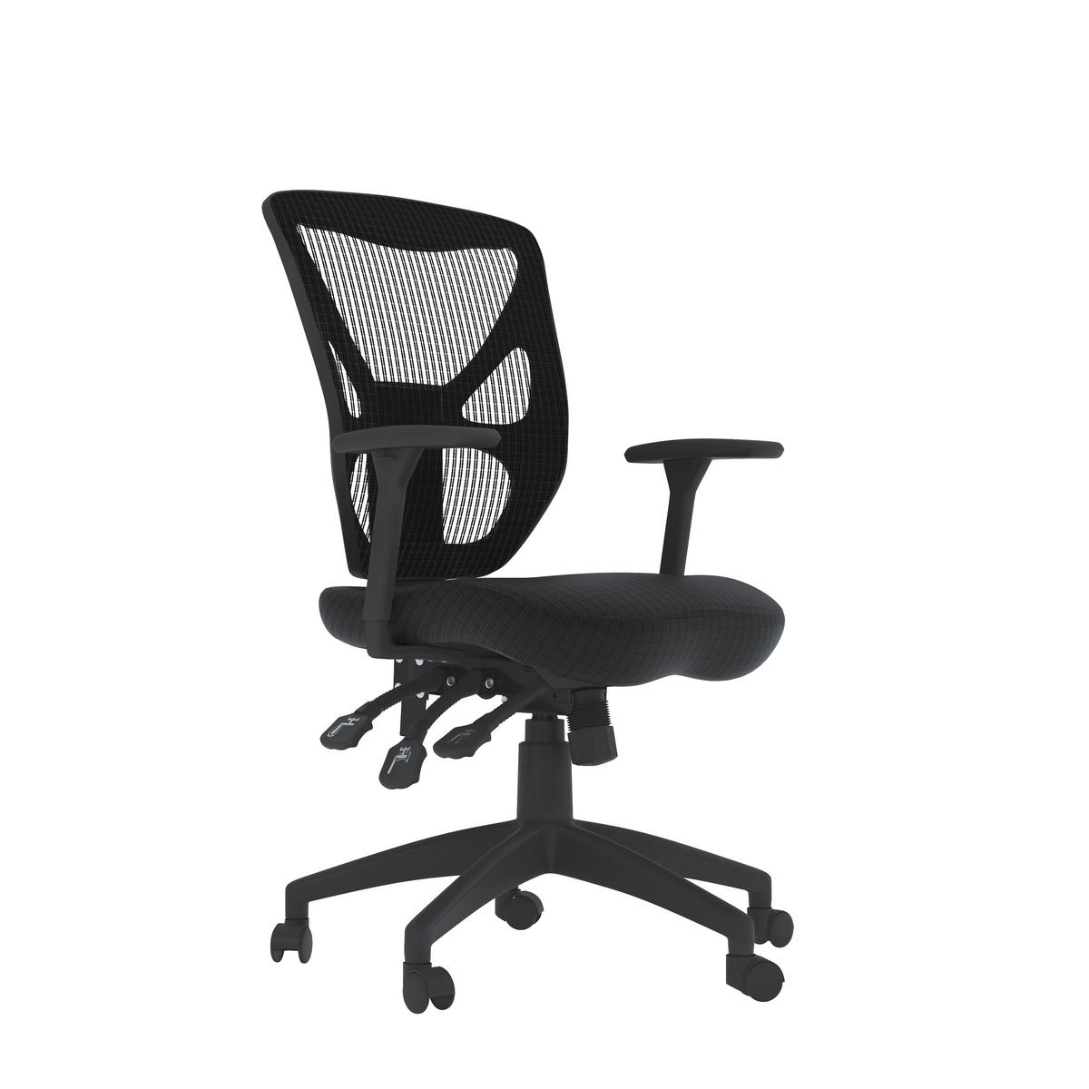 DREHSTUHL  in Schwarz  - Schwarz, Design, Kunststoff/Textil (64/112/60cm) - MID.YOU