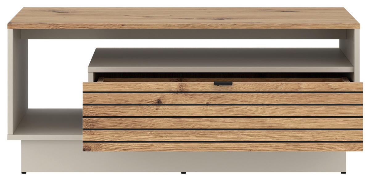COUCHTISCH - Kaschmir/Eiche Artisan, Basics, Holzwerkstoff/Kunststoff (106/45,5/65cm) - Livetastic