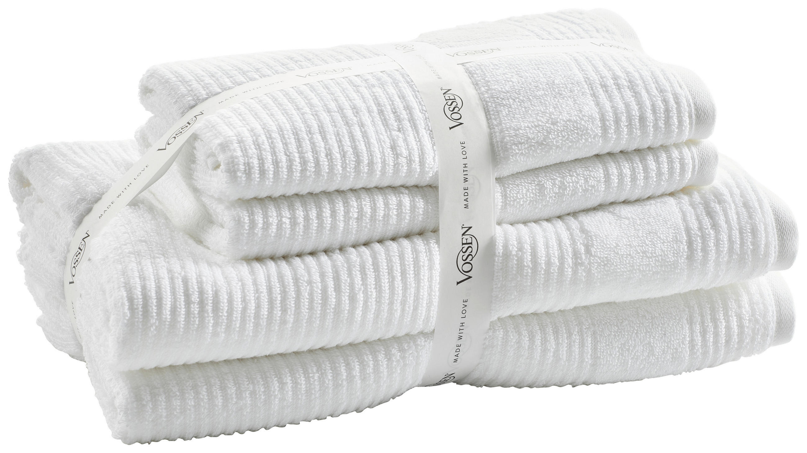 SADA RUČNÍKŮ A OSUŠEK, bílá - bílá, Lifestyle, textil - Vossen