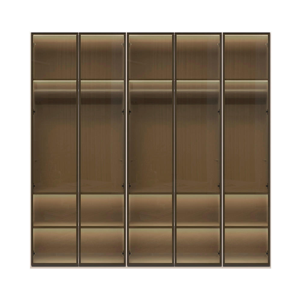 ORMAR SA KLASIČNIM VRATIMA  227/224/56 cm  - Dizajnerski, staklo/metal (227/224/56cm)