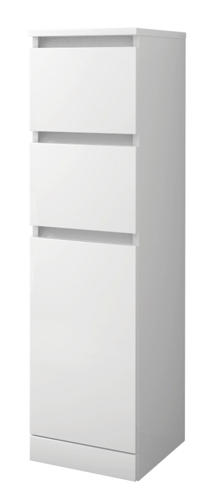 MIDISZEKRÉNY 30/112/33,5 cm  - fehér, Basics, faalapú anyag (30/112/33,5cm) - Welnova