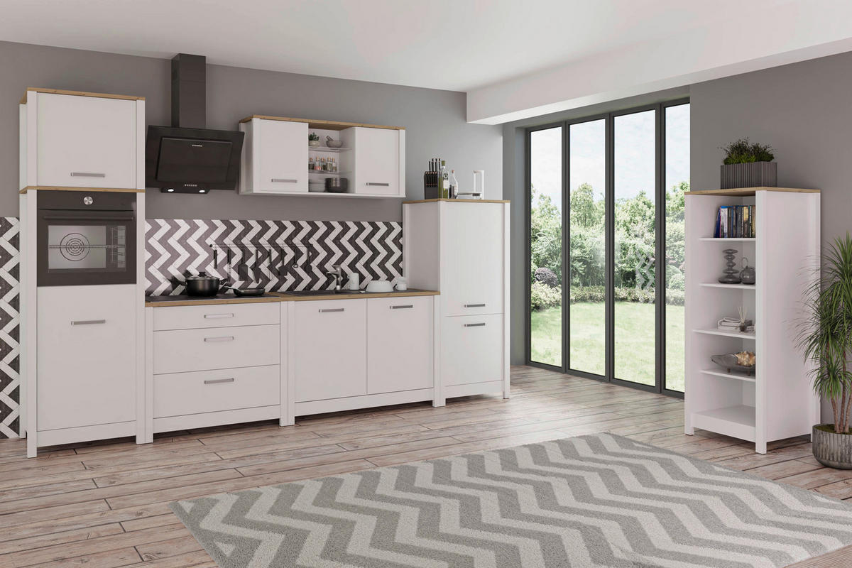 Aufsatzschrank Sicilia 70/60,5/60 cm   - Weiss/Silberfarben, Modern, Holzwerkstoff/Metall (70/60,5/60cm) - MID.YOU