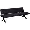SITZBANK in Metall, Textil Anthrazit  - Anthrazit/Schwarz, Konventionell, Textil/Metall (220/87/70-86cm) - Moderano