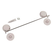 HANDTUCHSTANGE 47,5/8,7/9,3 cm  - Silberfarben, Basics, Kunststoff/Metall (47,5/8,7/9,3cm)