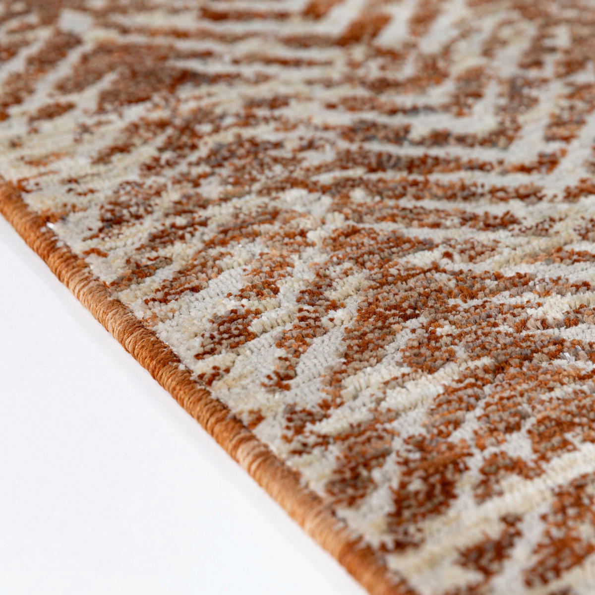 WEBTEPPICH  Wohnzimmer 120/160 cm Lua Abstract Terracotta rechteckig  - Terracotta, Basics, Kunststoff/Textil (120/160cm) - Flair Rugs
