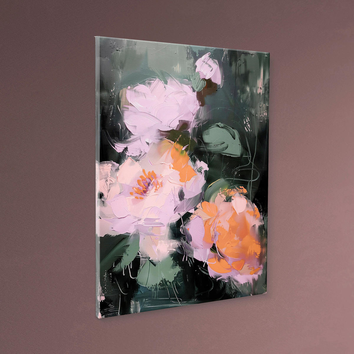 LEINWANDBILD Blumen 60/80 cm  - Multicolor, Basics, Holz/Textil (60/80cm)