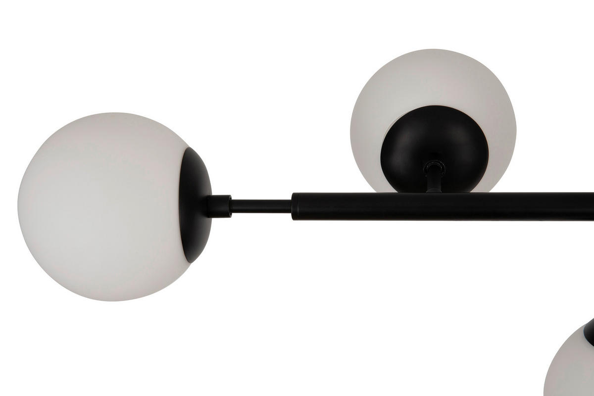 DECKENLEUCHTE 124/40/50 cm   - Weiß, Trend, Glas/Metall (124/40/50cm) - Novel