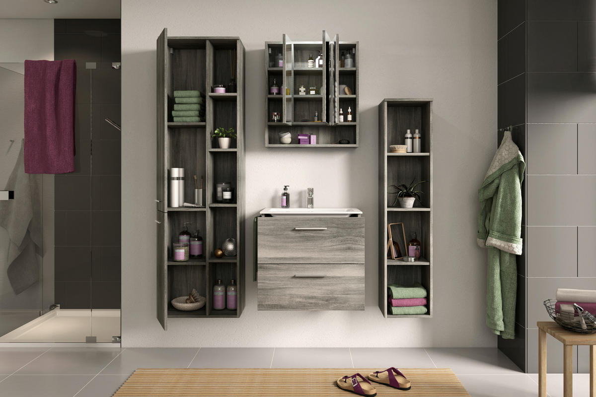 BADEZIMMERREGAL 30/136/31 cm  - MODERN, Holzwerkstoff (30/136/31cm) - MID.YOU