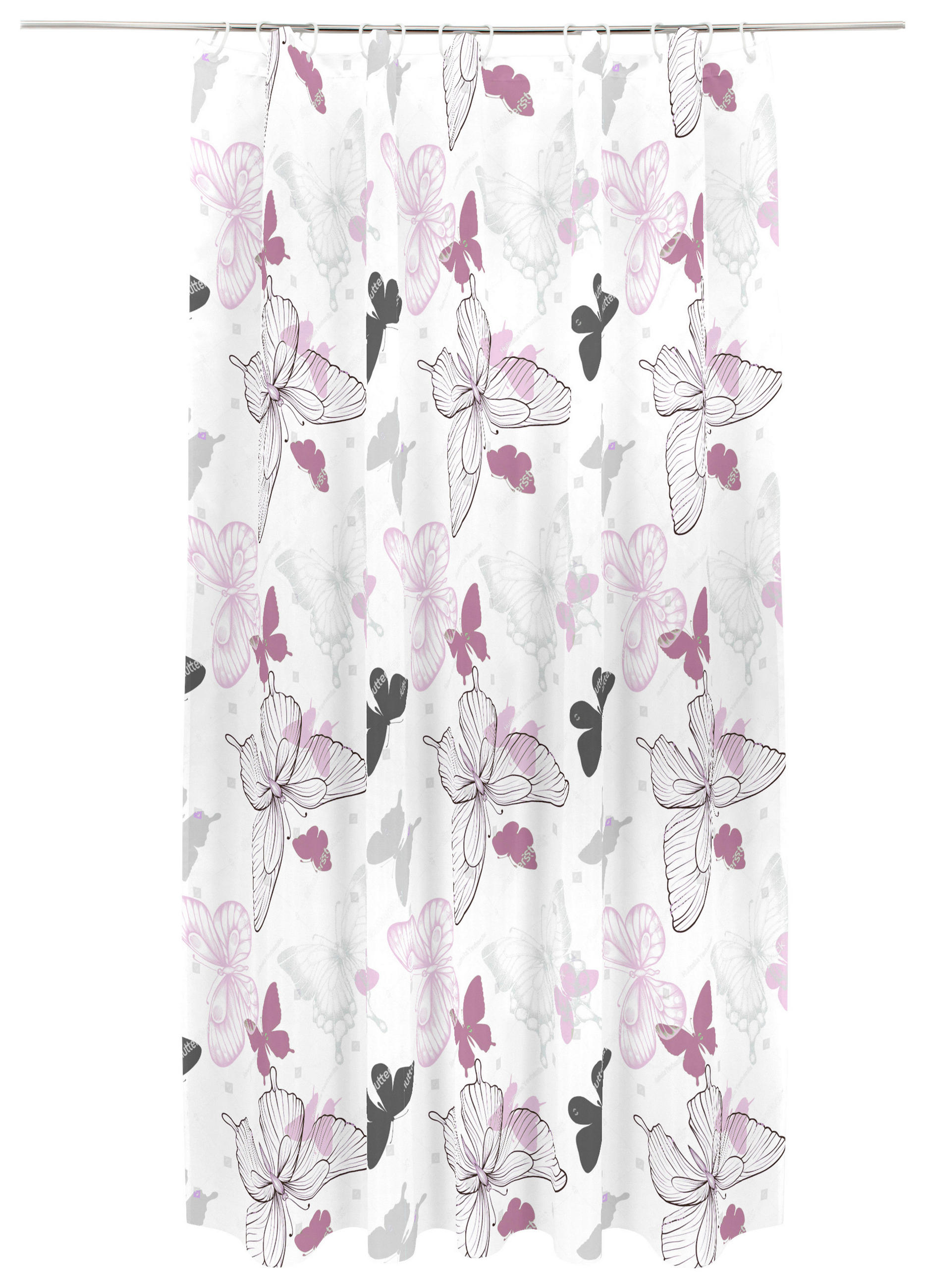 Duschvorhang Svenja BxL 180/200 cm Rosa