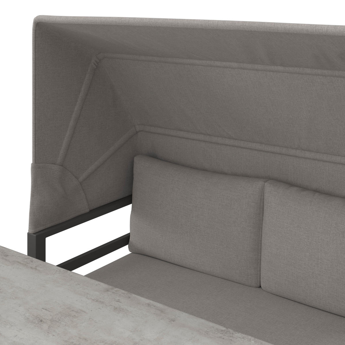 DINING-LOUNGESET  5-teilig  - Anthrazit/Grau, Modern, Glas/Textil - Ambia Garden