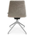 STUHL  in Aluminium Bouclé Metall, Textil  - Greige/Alufarben, Design, Textil/Metall (46/81,5-84,5/55cm) - Johann Jakob