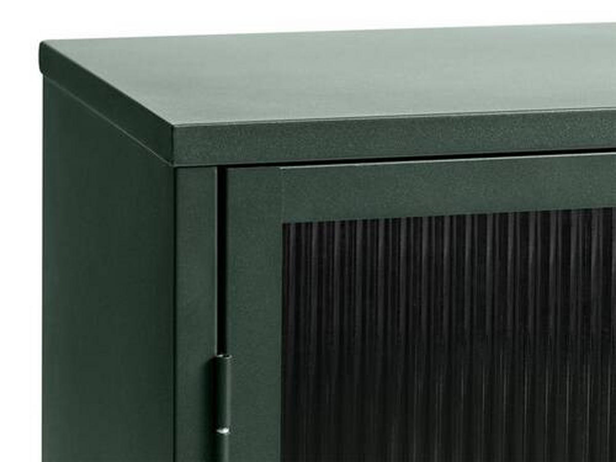 SIDEBOARD Grün, Goldfarben  132/85/40 cm  - Goldfarben/Grün, Design, Glas/Metall (132/85/40cm) - Lomoco