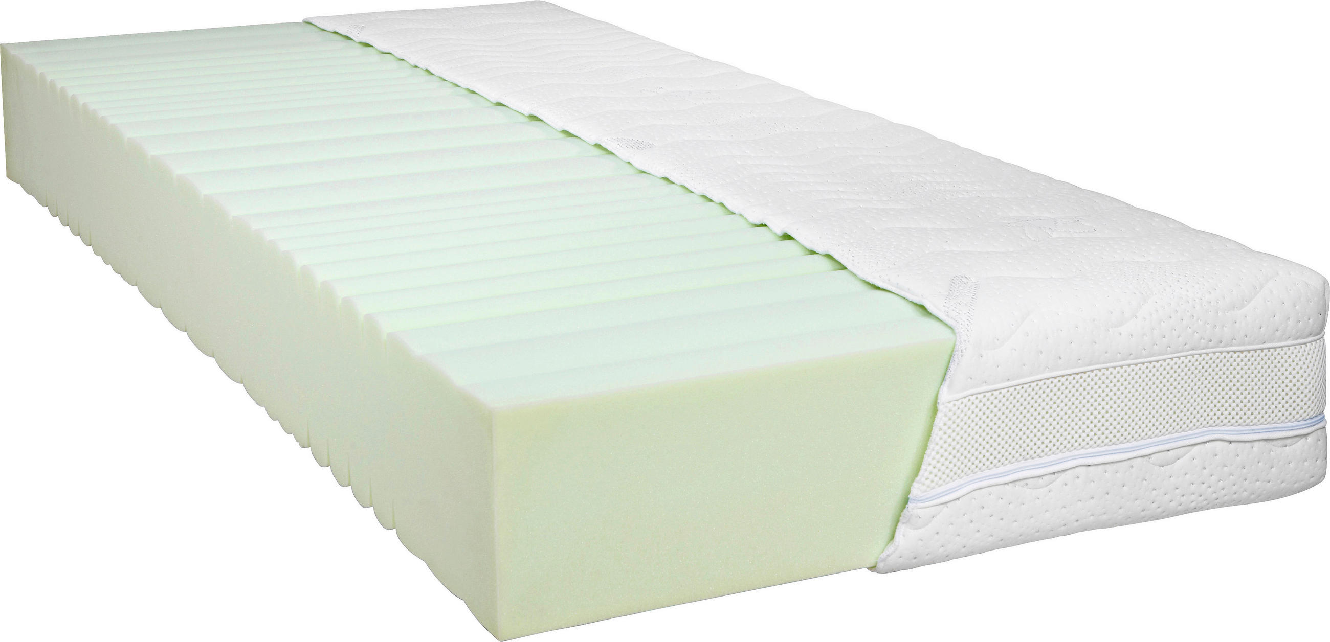 MATRACE Z PUR PĚNY, 90/200 cm - bílá, Basics, textil (90/200cm) - Sleeptex