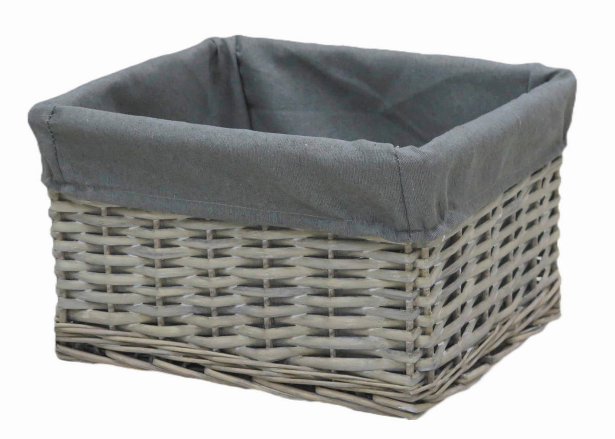 KORPA ZA REGAL   31/27/18 cm     - siva, Osnovno, drvo/tekstil (31/27/18cm) - Ambia Home