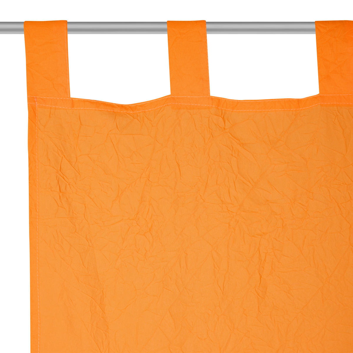 ZAVJESA S OMČAMA narančasta  135/245 cm  - narančasta, Design, tekstil (135/245cm) - Boxxx