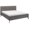 POLSTERBETT 180/200 cm  in Grau  - Schwarz/Grau, KONVENTIONELL, Textil/Metall (180/200cm) - SetOne by Musterring