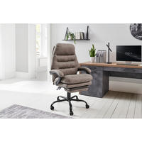 KANCELÁRSKE KRESLO, mikrovlákno, sivá, čierna - čierna/sivá, Lifestyle, kov/textil (66/126-134/59cm) - MID.YOU
