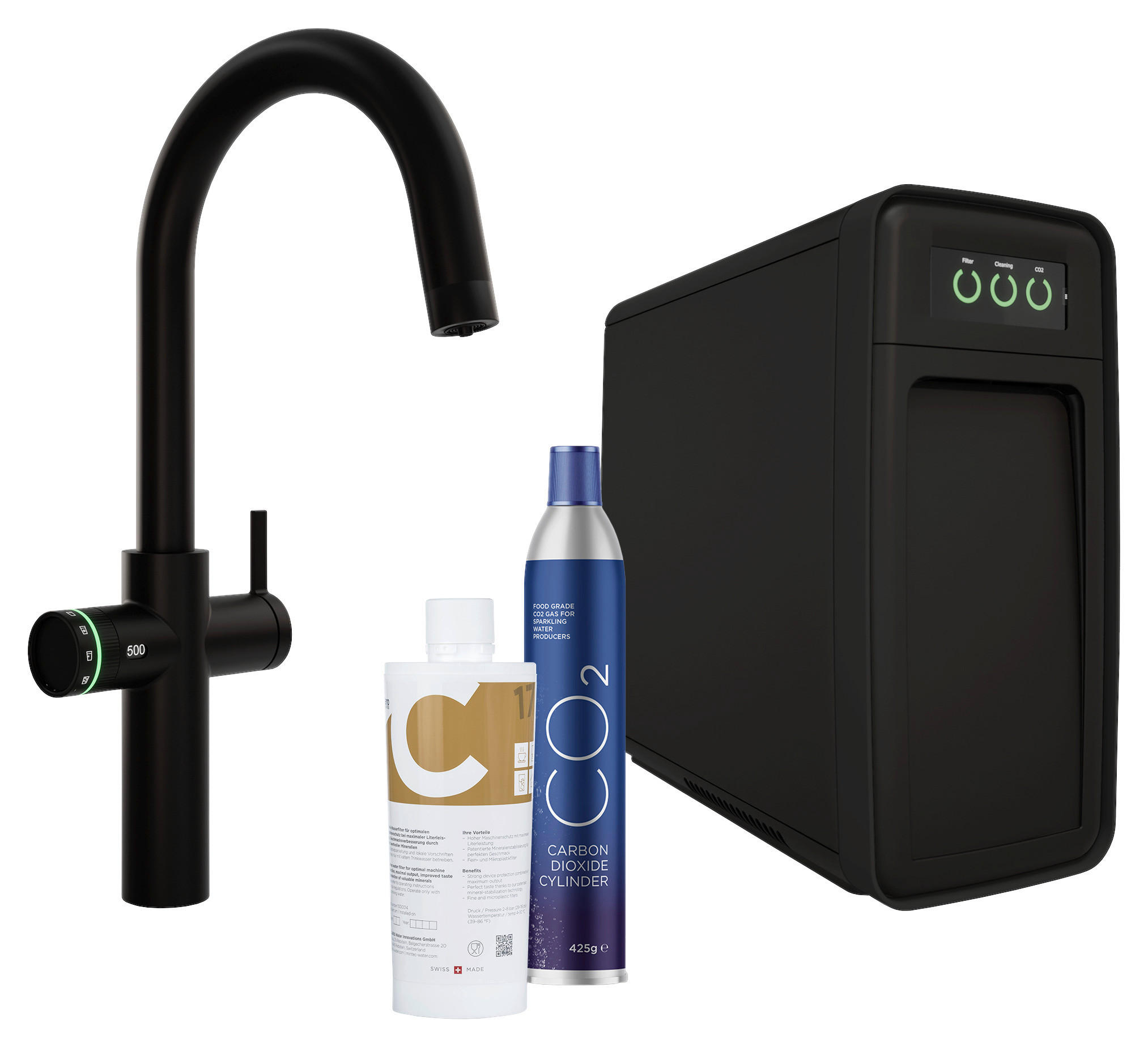 KÜCHENARMATUR 30103010204  - Schwarz, Basics, Kunststoff/Metall (20/43,9/51,6cm)