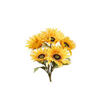 KUNSTBLUME - Gelb/Grün, LIFESTYLE, Kunststoff/Textil (45cm)