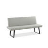 GARTENBANK 200/91/65 cm  in Beige  - Beige/Schwarz, Design, Textil/Metall (200/91/65cm)