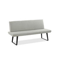 GARTENBANK 200/91/65 cm  in Beige  - Beige/Schwarz, Design, Textil/Metall (200/91/65cm)