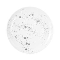 FRÜHSTÜCKSTELLER Weiß Hochglanz 22,5 cm Liberty Silver Stars  - Weiß Hochglanz, Design, Keramik (22,5cm) - Seltmann Weiden