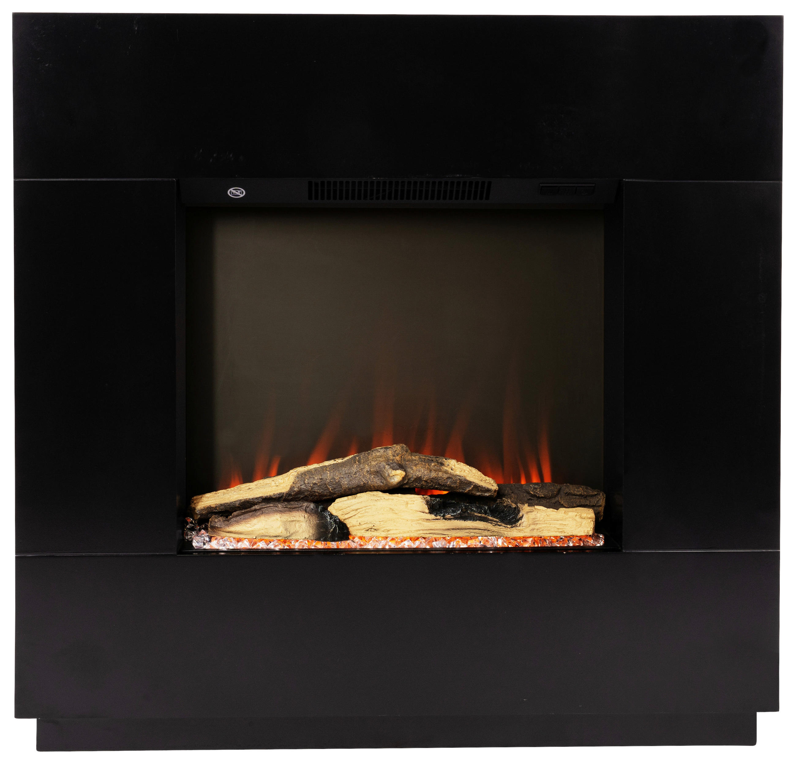 ELEKTROKAMIN - Schwarz, Basics, Holzwerkstoff (80/76/26cm)