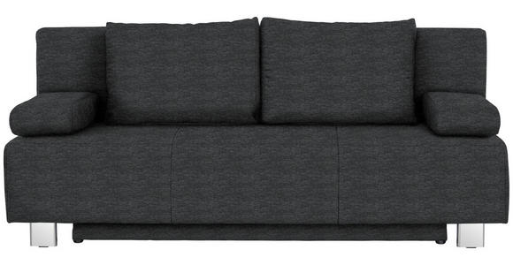 SCHLAFSOFA in Anthrazit  - Chromfarben/Anthrazit, Design, Textil/Metall (197/88/89cm) - Xora