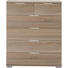 KOMMODE 82/102/42 cm - Chromfarben/Eichefarben, Design, Holzwerkstoff/Kunststoff (82/102/42cm) - Carryhome KOMMODE 82/102/42 cm - Chromfarben/Eichefarben, Design, Holzwerkstoff/Kunststoff (82/102/42cm) - Carryhome