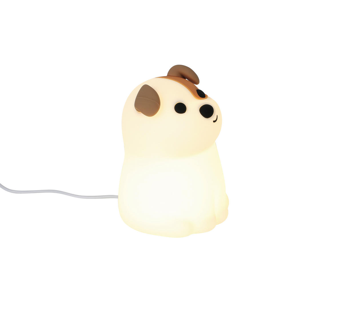 NOČNÉ SVETLO, 9,2/13,8/11,5 cm - biela, Trend, plast (9,2/13,8/11,5cm) - Novel