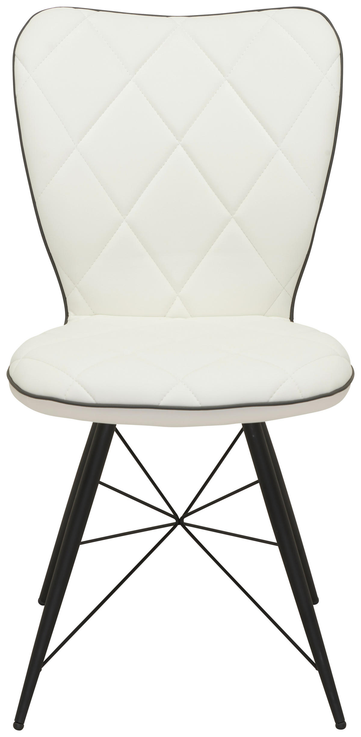 STOLICA  crna, bela       - siva/bela, Dizajnerski, metal/tekstil (49/90/61cm) - Hom`in