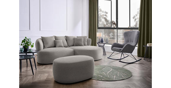 HOCKER in Textil Graphitfarben - Schwarz/Graphitfarben, MODERN, Kunststoff/Textil (88/43/66cm) - Hom`in