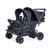 GESCHWISTERWAGEN  - Schwarz, Basics, Kunststoff/Metall (130/85/108cm) - Childhome